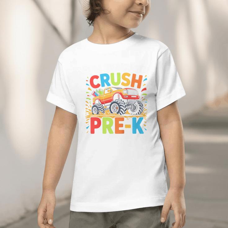 Kids I'm Ready To Crush Pre-K Shirt Back To School PreK Boy Graphic Toddler T-Shirt