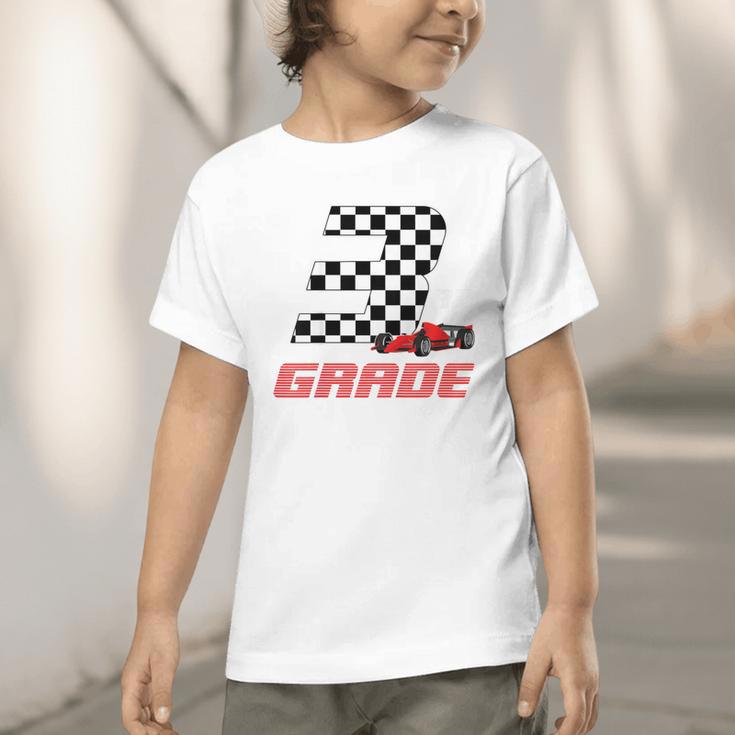 Kids Race Car 3rd Third Grade Boys Cars Lovers Back To School Graphic Toddler T-Shirt