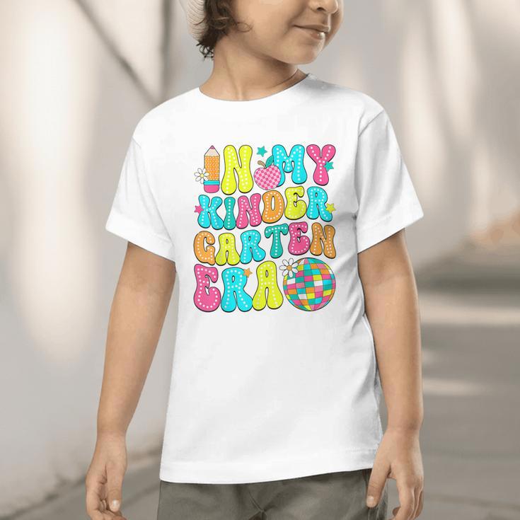 In My Kindergarten Era Groovy Back To School Graphic Toddler T-Shirt In My Kindergarten Era Groovy Back To School Graphic Toddler T-Shirt