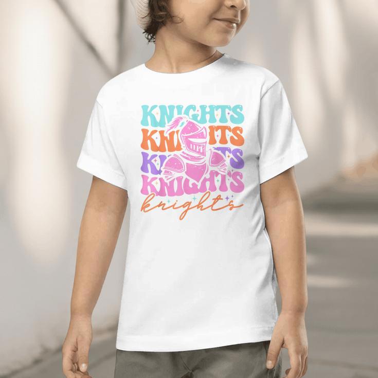 Knights Mascot Back To School Spirit Sports Men Women Groovy Graphic Toddler T-Shirt Knights Mascot Back To School Spirit Sports Men Women Groovy Graphic Toddler T-Shirt