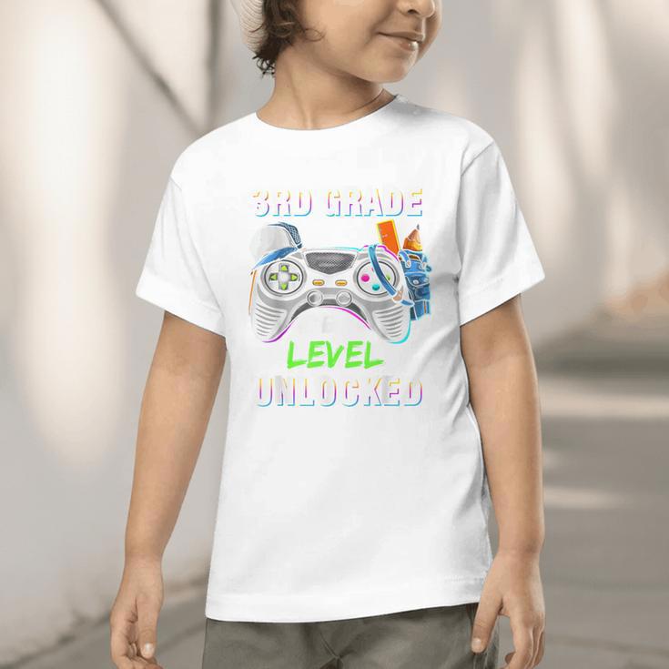 Level 3rd Grade Unlocked Back To School First Day Boys Kids Graphic Toddler T-Shirt Level 3rd Grade Unlocked Back To School First Day Boys Kids Graphic Toddler T-Shirt