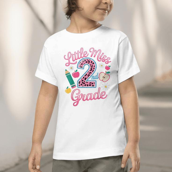 Little Miss 2nd Grade Grader Girls 1st Day Back To School Graphic Toddler T-Shirt Little Miss 2nd Grade Grader Girls 1st Day Back To School Graphic Toddler T-Shirt
