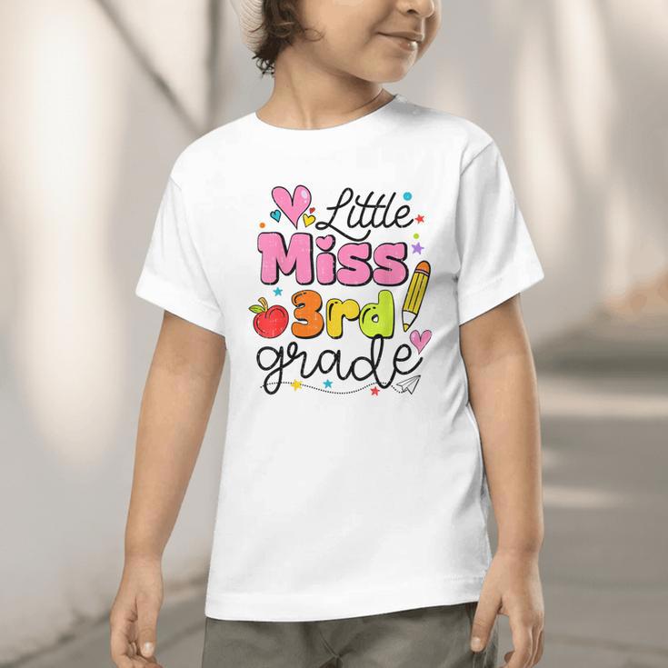 Little Miss 3rd Grade Back To School Cute Third Grade Girls Graphic Toddler T-Shirt Little Miss 3rd Grade Back To School Cute Third Grade Girls Graphic Toddler T-Shirt