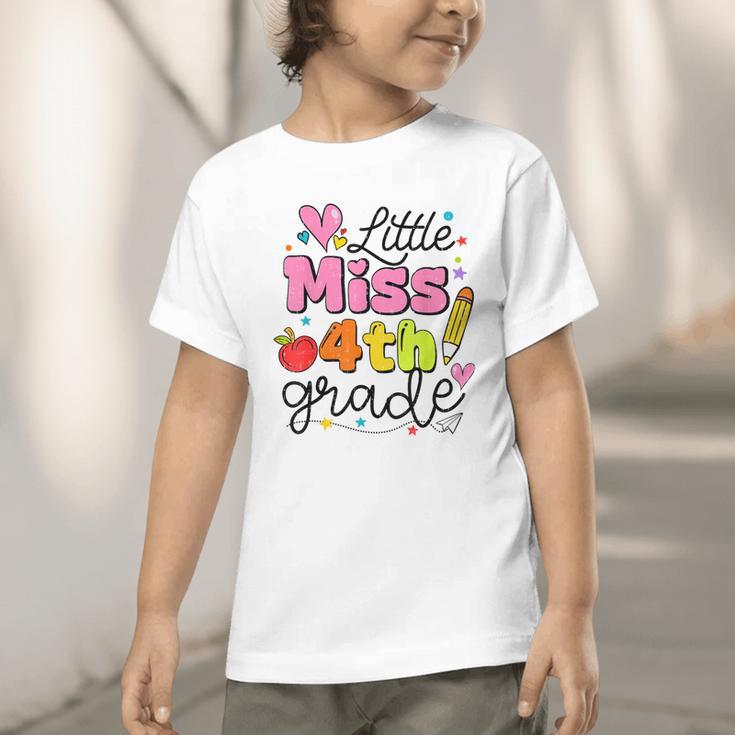 Little Miss 4th Grade Back To School Cute Fourth Grade Girls Graphic Toddler T-Shirt Little Miss 4th Grade Back To School Cute Fourth Grade Girls Graphic Toddler T-Shirt