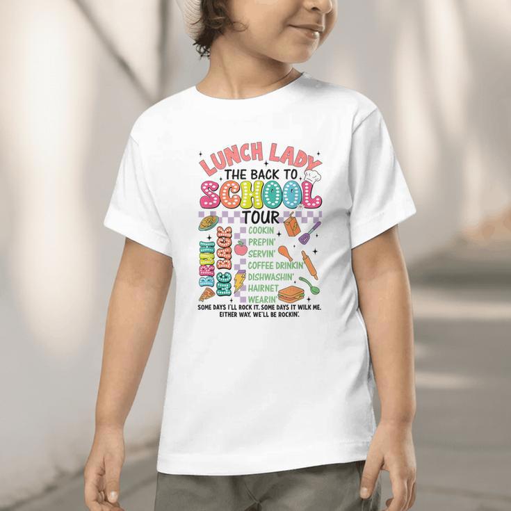 Lunch Cafeteria Crew Lady Back To School Tour Graphic Toddler T-Shirt Lunch Cafeteria Crew Lady Back To School Tour Graphic Toddler T-Shirt