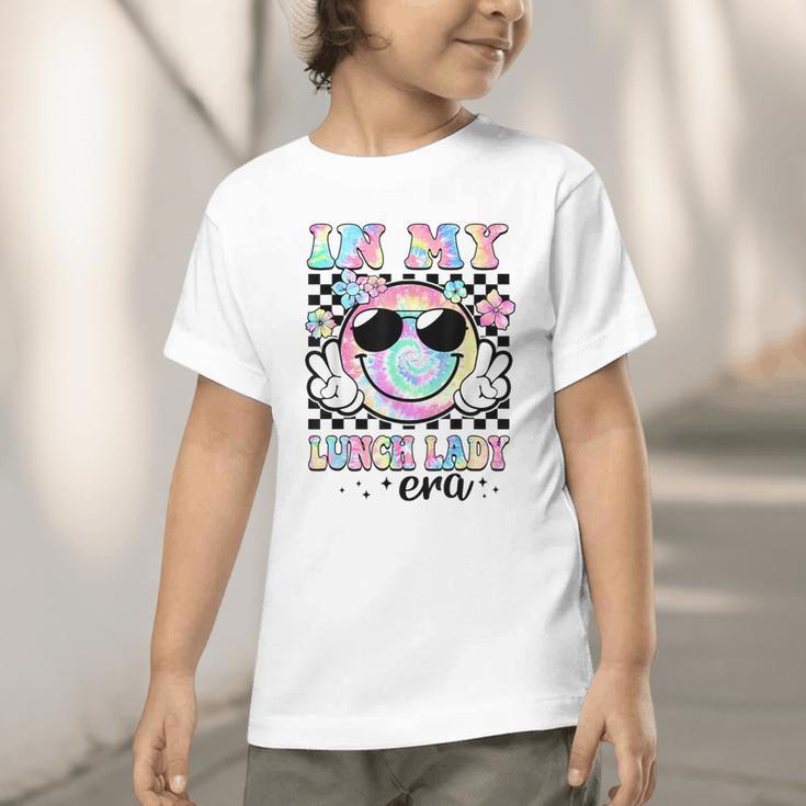 In My Lunch Lady Era Groovy Retro Back To School Graphic Toddler T-Shirt In My Lunch Lady Era Groovy Retro Back To School Graphic Toddler T-Shirt