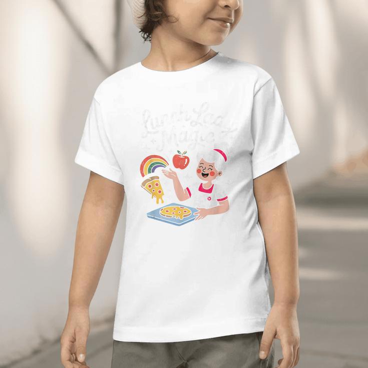 Lunch Lady Magic Cafeteria Worker Back To School Women Girls Graphic Toddler T-Shirt