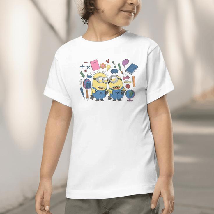 Minions Back To School Sketched Graphic Toddler T-Shirt