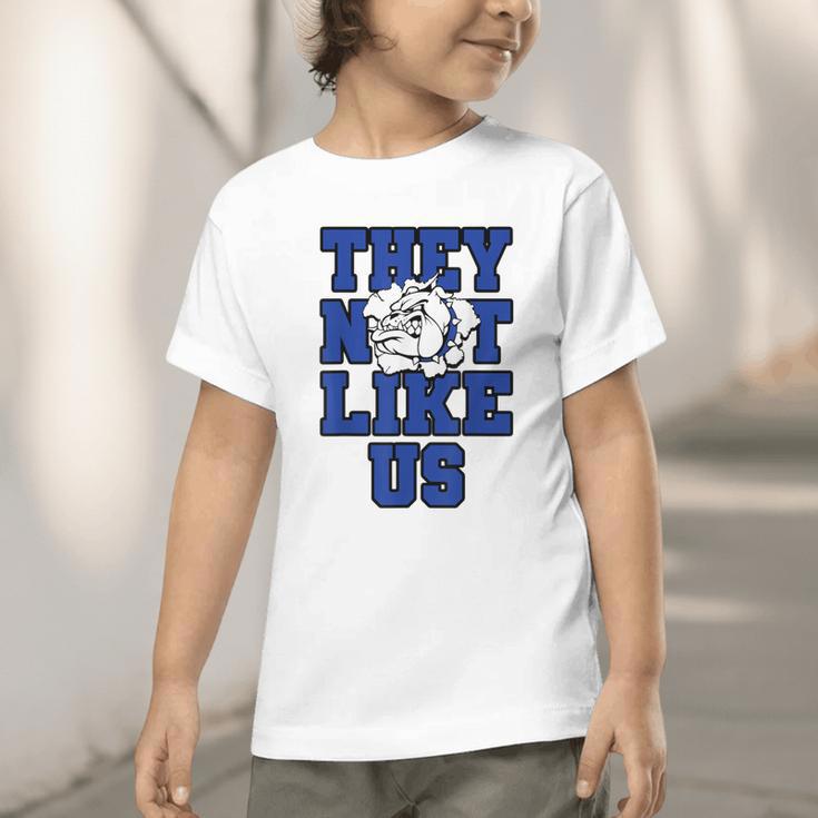 Not Like Bulldog Back To School Spirit B Graphic Toddler T-Shirt Not Like Bulldog Back To School Spirit B Graphic Toddler T-Shirt