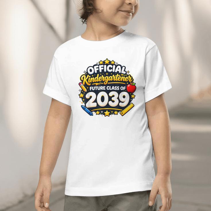 Official Kindergartener Future Class Of 2039 Back To School Graphic Toddler T-Shirt
