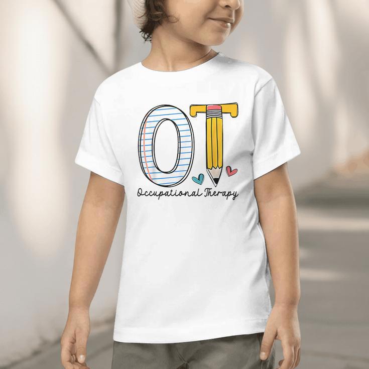 Pediatric Occupational Therapy Paper Pencil Back To School Graphic Toddler T-Shirt Pediatric Occupational Therapy Paper Pencil Back To School Graphic Toddler T-Shirt