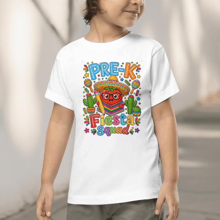 Pre-K Fiesta Squad Cute Tomato Back To School Party Graphic Toddler T-Shirt Pre-K Fiesta Squad Cute Tomato Back To School Party Graphic Toddler T-Shirt