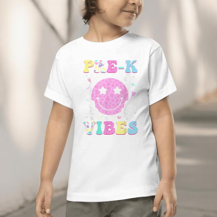 Pre-K Vibes Groovy Back To School PreK Preschool Girls Kids Graphic Toddler T-Shirt Pre-K Vibes Groovy Back To School PreK Preschool Girls Kids Graphic Toddler T-Shirt