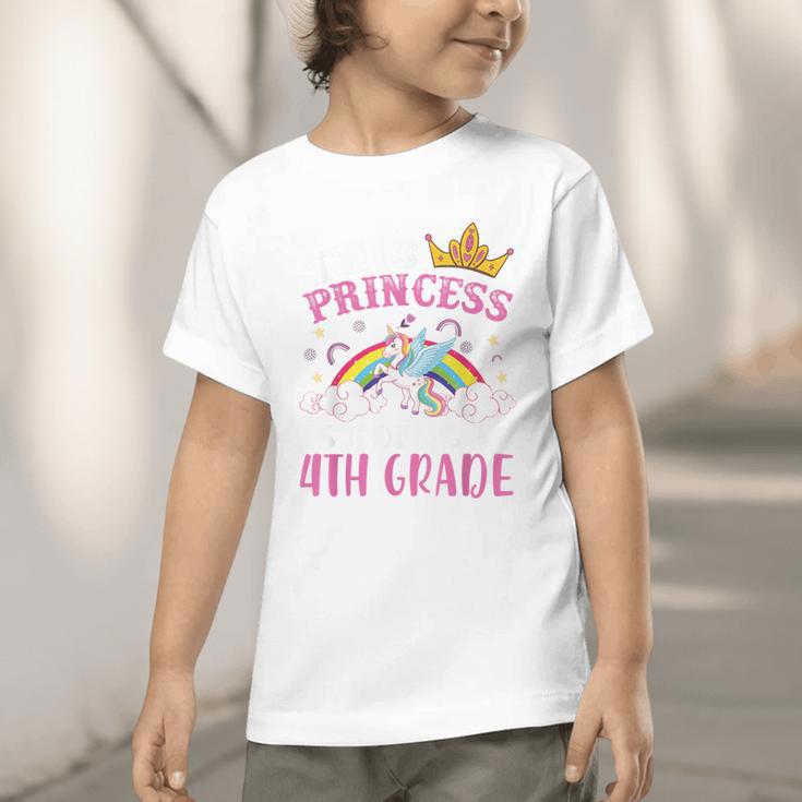 Princess Going To 4th Grade Tee For Girls Back To School Graphic Toddler T-Shirt Princess Going To 4th Grade Tee For Girls Back To School Graphic Toddler T-Shirt
