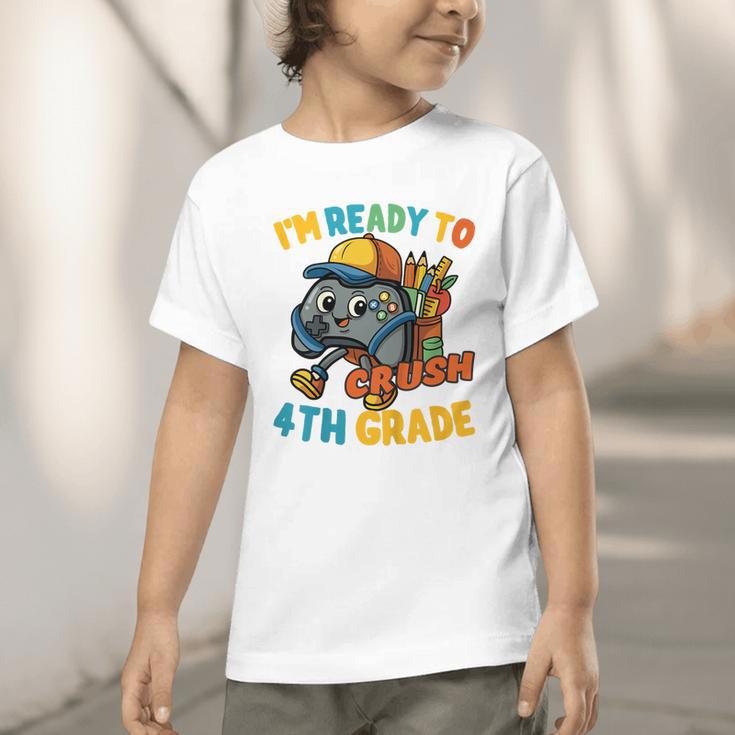 Ready For 4th Grade First Day Back To School Students Graphic Toddler T-Shirt Ready For 4th Grade First Day Back To School Students Graphic Toddler T-Shirt