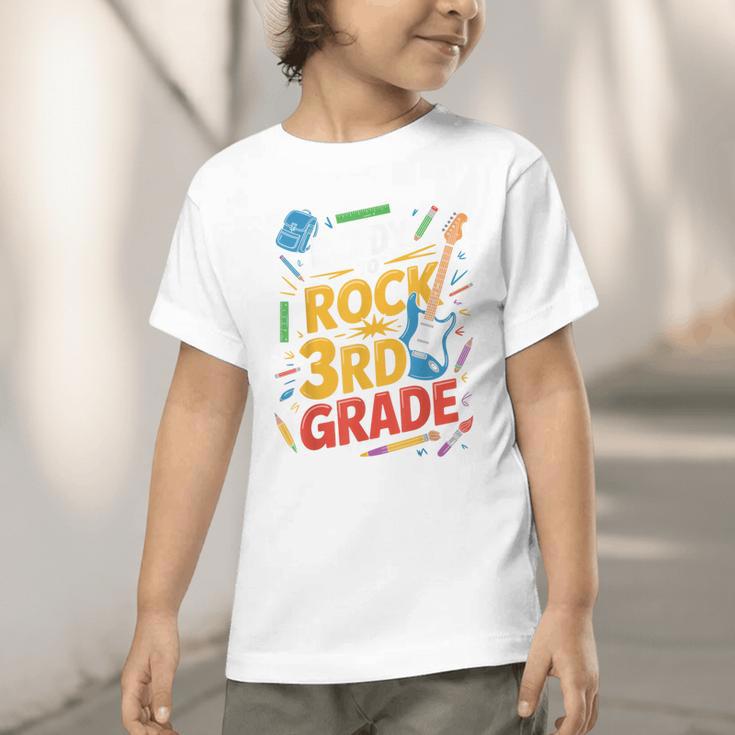 Ready To Rock 3rd Grade Music Back To School Graphic Toddler T-Shirt Ready To Rock 3rd Grade Music Back To School Graphic Toddler T-Shirt