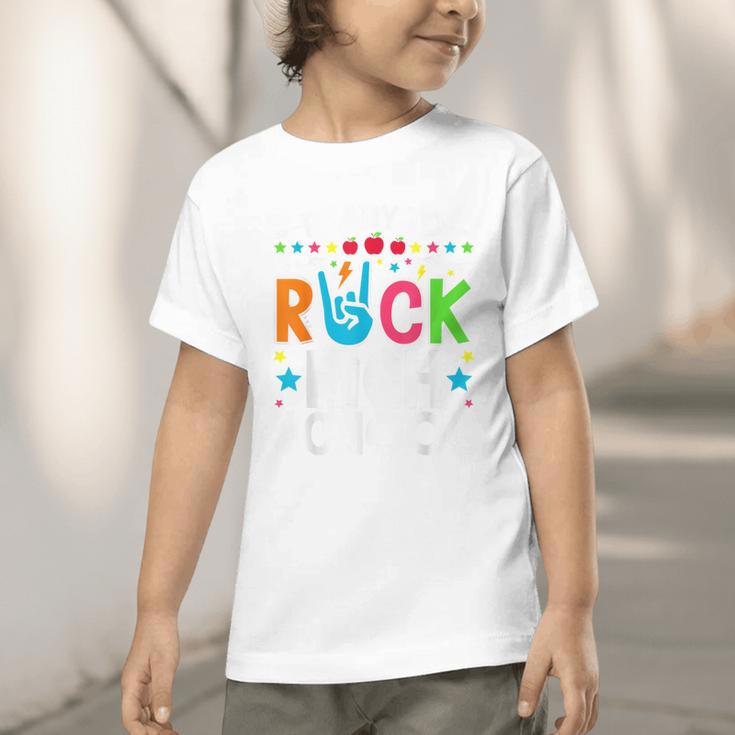 Ready To Rock High School First Day Back To School Graphic Toddler T-Shirt Ready To Rock High School First Day Back To School Graphic Toddler T-Shirt