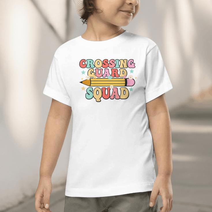 School Crossing Guard Retro Back To School Cool Appreciation Graphic Toddler T-Shirt