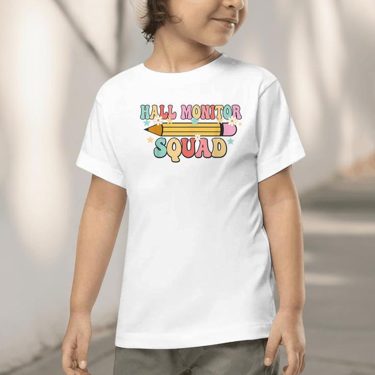 School Hall Monitor Squad Cool Retro Back To School Team Graphic Toddler T-Shirt School Hall Monitor Squad Cool Retro Back To School Team Graphic Toddler T-Shirt