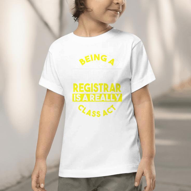 School Registry Student Enrollment Back To School Registrar Premium Graphic Toddler T-Shirt