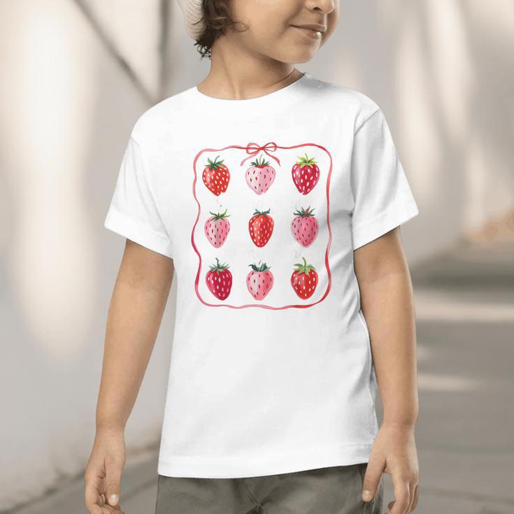 Second Grade Is My Jam Strawberry 2nd Grade Back To School Graphic Toddler T-Shirt