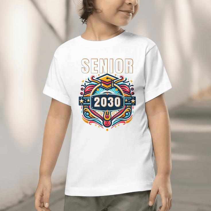 Senior 30 Class Of 2030 Back To School Graduation 2030 Graphic Toddler T-Shirt Senior 30 Class Of 2030 Back To School Graduation 2030 Graphic Toddler T-Shirt