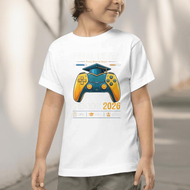 Senior Class Of 2026 Back To School Gamer Boys Senior 2026 Graphic Toddler T-Shirt Senior Class Of 2026 Back To School Gamer Boys Senior 2026 Graphic Toddler T-Shirt