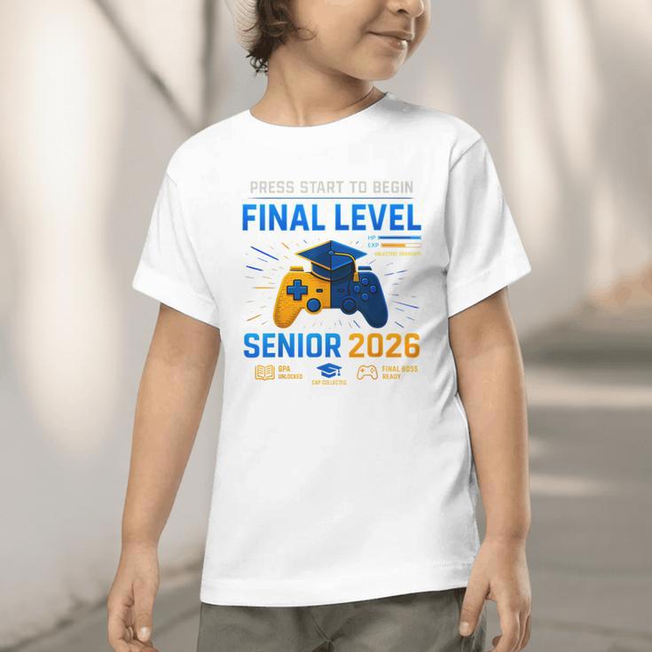 Senior Class Of 2026 Back To School Gamer Senior 2026 Graphic Toddler T-Shirt Senior Class Of 2026 Back To School Gamer Senior 2026 Graphic Toddler T-Shirt