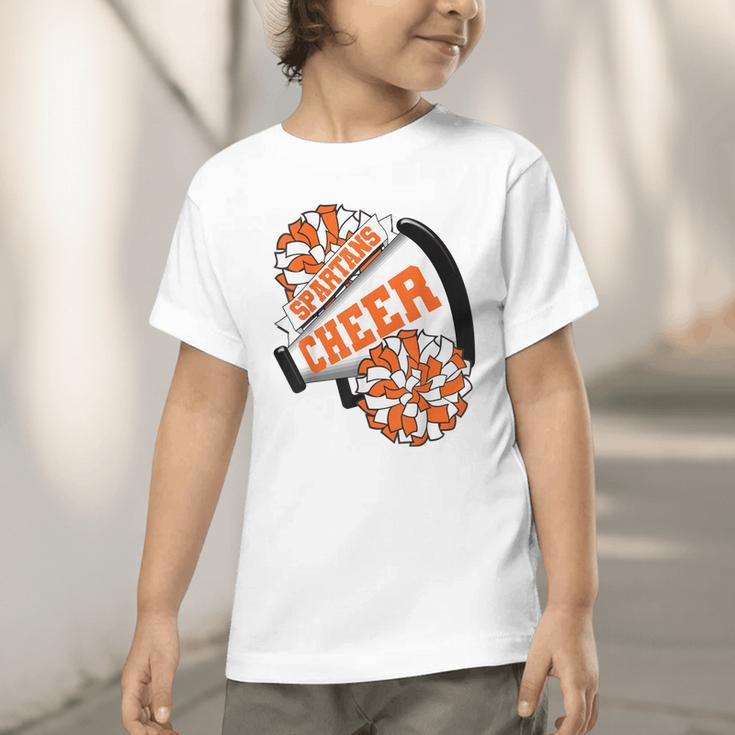 Spartans Cheer Back To School Cheerleading Spirit O Graphic Toddler T-Shirt Spartans Cheer Back To School Cheerleading Spirit O Graphic Toddler T-Shirt