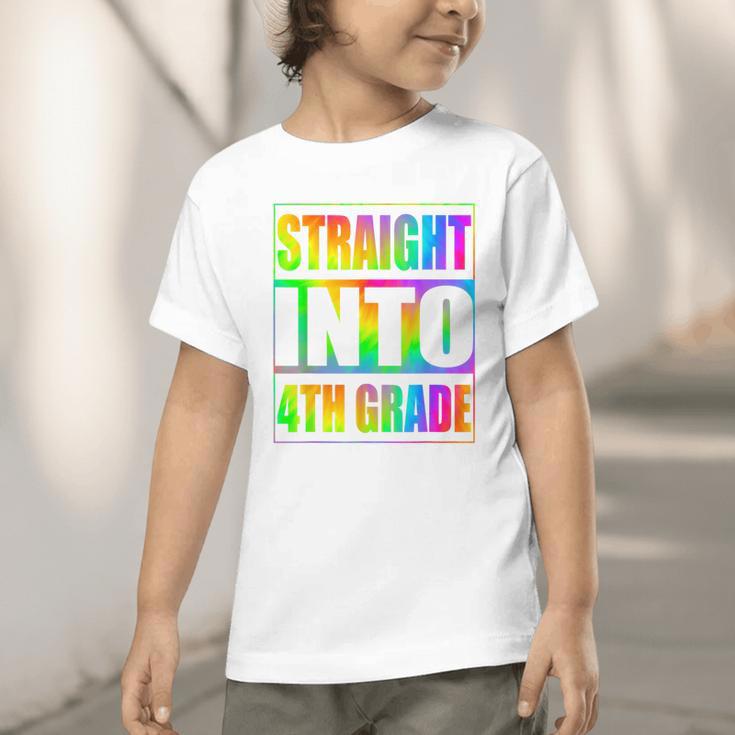 Straight Into 4th Grade Fourth Grade Back To School Graphic Toddler T-Shirt Straight Into 4th Grade Fourth Grade Back To School Graphic Toddler T-Shirt