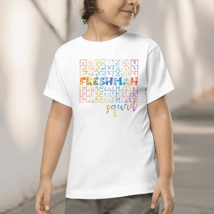 Tie Dye Freshman Squad 9th Grade Back To School High School Graphic Toddler T-Shirt