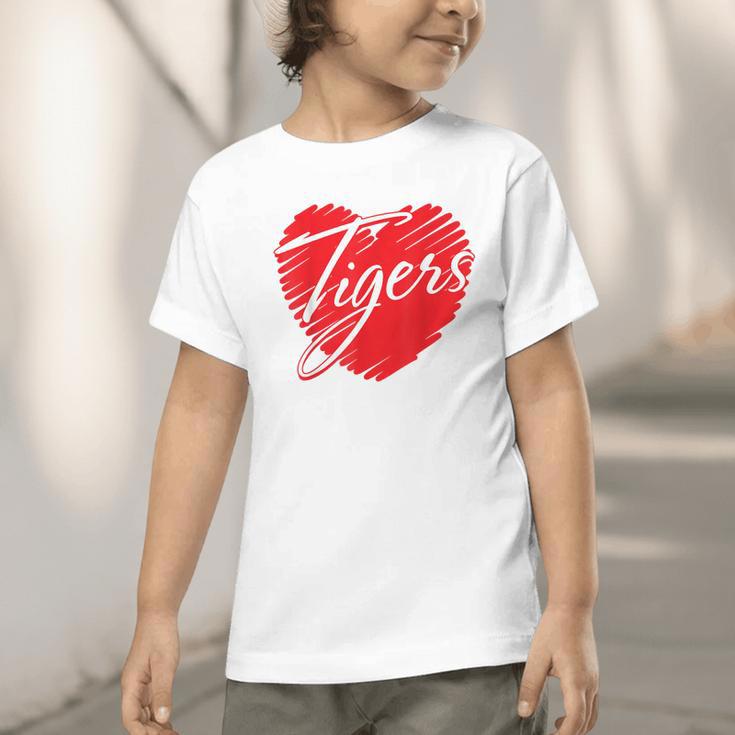 Tigers Heart Back To School Spirit R Graphic Toddler T-Shirt Tigers Heart Back To School Spirit R Graphic Toddler T-Shirt
