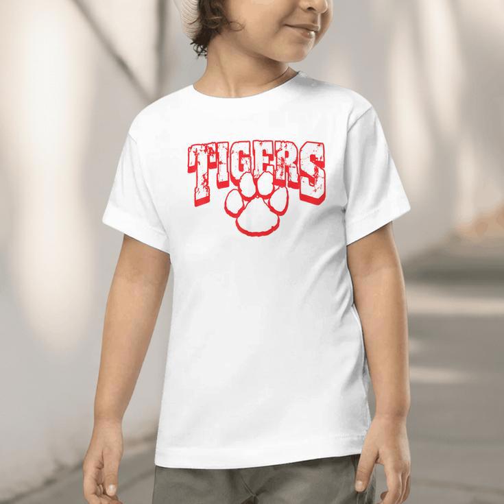 Tigers School Spirit Back To School R Graphic Toddler T-Shirt