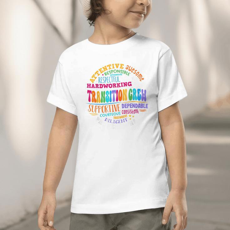 Transition Crew Squad Appreciation Week Back To School Graphic Toddler T-Shirt Transition Crew Squad Appreciation Week Back To School Graphic Toddler T-Shirt