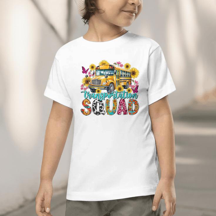 Transportation Squad Driving Bus Driver Back To School Women Graphic Toddler T-Shirt