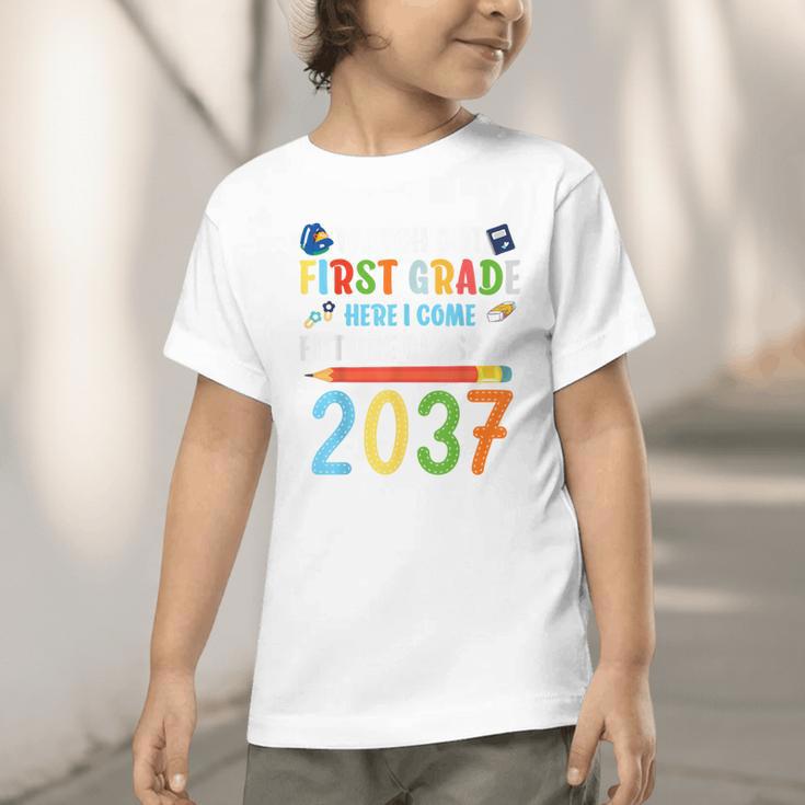 Watch Out First Grade Here I Come Shirts Back To School Graphic Toddler T-Shirt Watch Out First Grade Here I Come Shirts Back To School Graphic Toddler T-Shirt