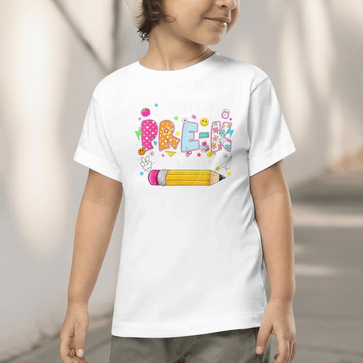 Watch Out Pre-K Here I Come Back To School Boy Girl Kids Graphic Toddler T-Shirt
