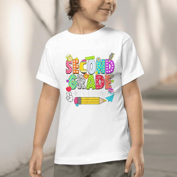 Watch Out Second Grade Here I Come Back To School Boys Girls Graphic Toddler T-Shirt Watch Out Second Grade Here I Come Back To School Boys Girls Graphic Toddler T-Shirt
