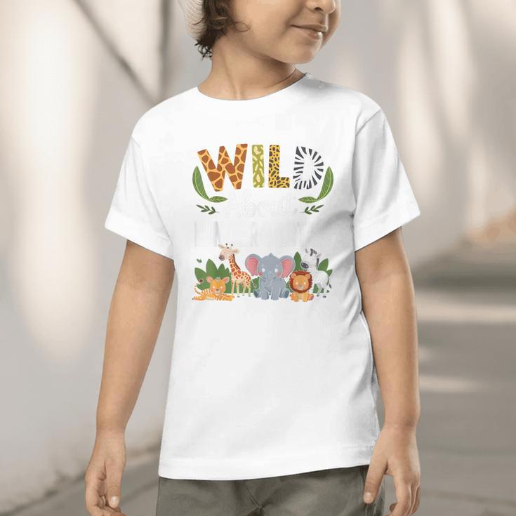 Wild About Kindergarten Back To School Jungle Theme Class Graphic Toddler T-Shirt