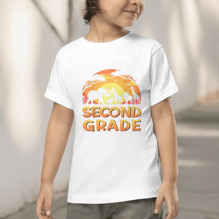Wild About Second Grade Zoo Animals Back To School Safari Graphic Toddler T-Shirt Wild About Second Grade Zoo Animals Back To School Safari Graphic Toddler T-Shirt