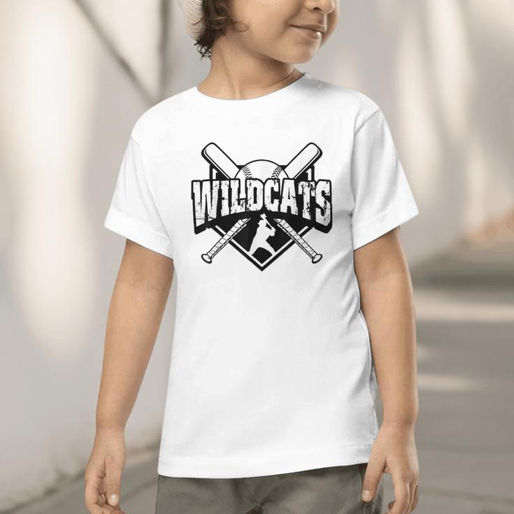 Wildcats Baseball Back To School Spirit Graphic Toddler T-Shirt Wildcats Baseball Back To School Spirit Graphic Toddler T-Shirt