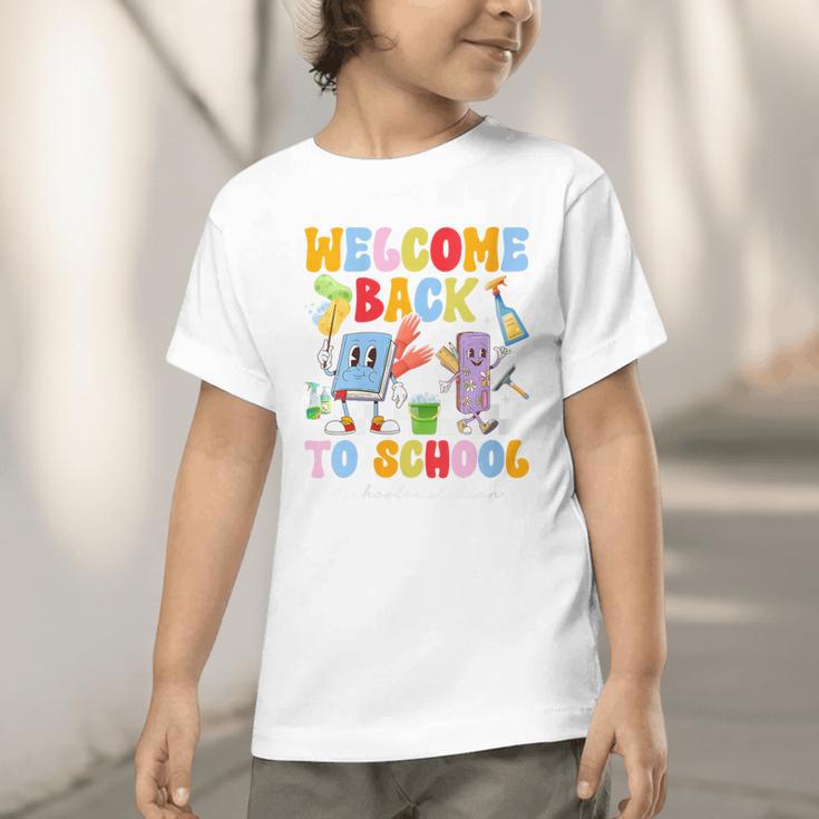 Women's Back To School Custodian First Day Of School Custodian Graphic Toddler T-Shirt Women's Back To School Custodian First Day Of School Custodian Graphic Toddler T-Shirt
