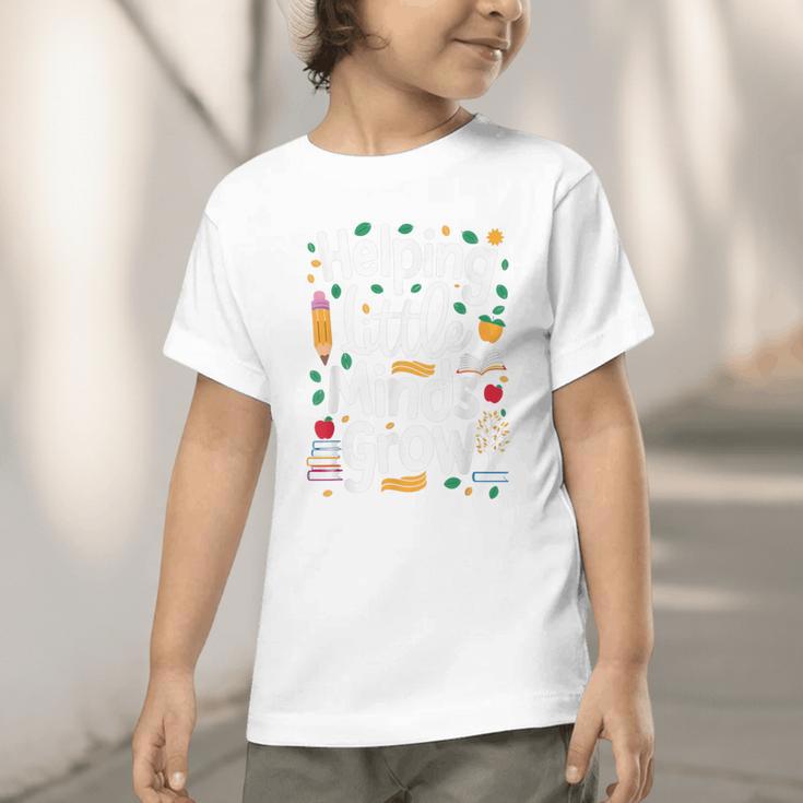 Women's Helping Little Minds Grow Back To School Apparel Graphic Toddler T-Shirt Women's Helping Little Minds Grow Back To School Apparel Graphic Toddler T-Shirt