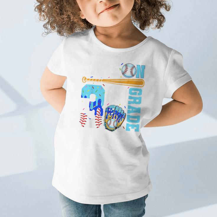 3rd Grade Back To School Baseball Drip Ice Cream Game On Graphic Toddler T-Shirt 3rd Grade Back To School Baseball Drip Ice Cream Game On Graphic Toddler T-Shirt