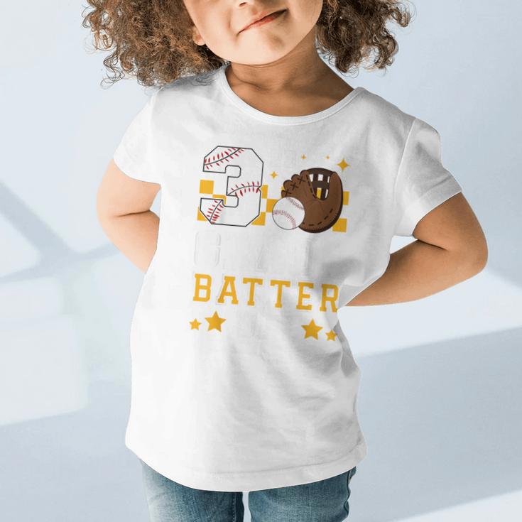 3rd Grade Batter Up Baseball First Day Back To School Graphic Toddler T-Shirt