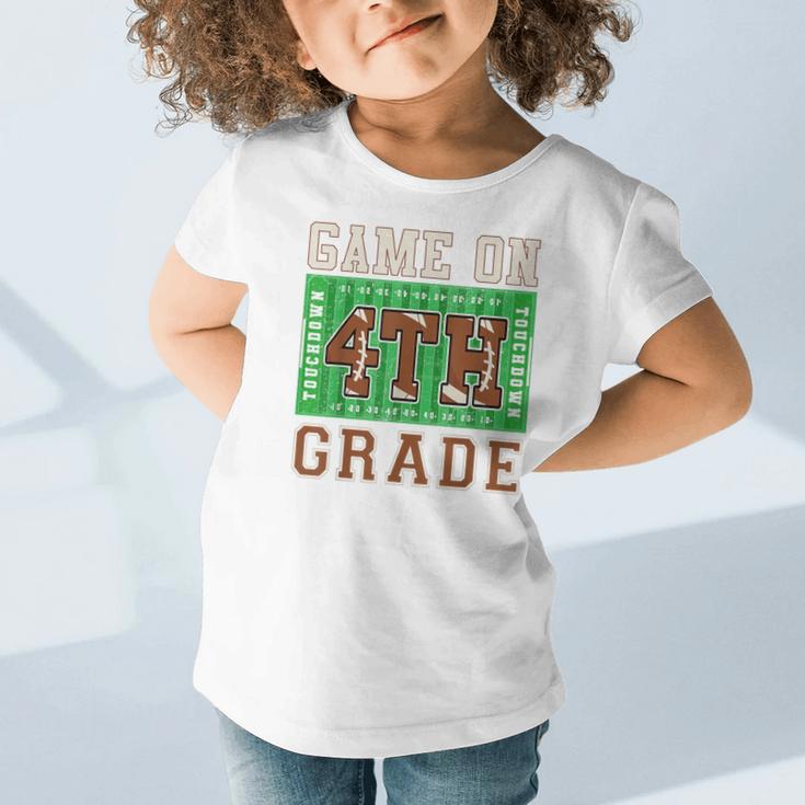 4th Grade Boys Kids Football Back To School Fourth Grade Graphic Toddler T-Shirt 4th Grade Boys Kids Football Back To School Fourth Grade Graphic Toddler T-Shirt