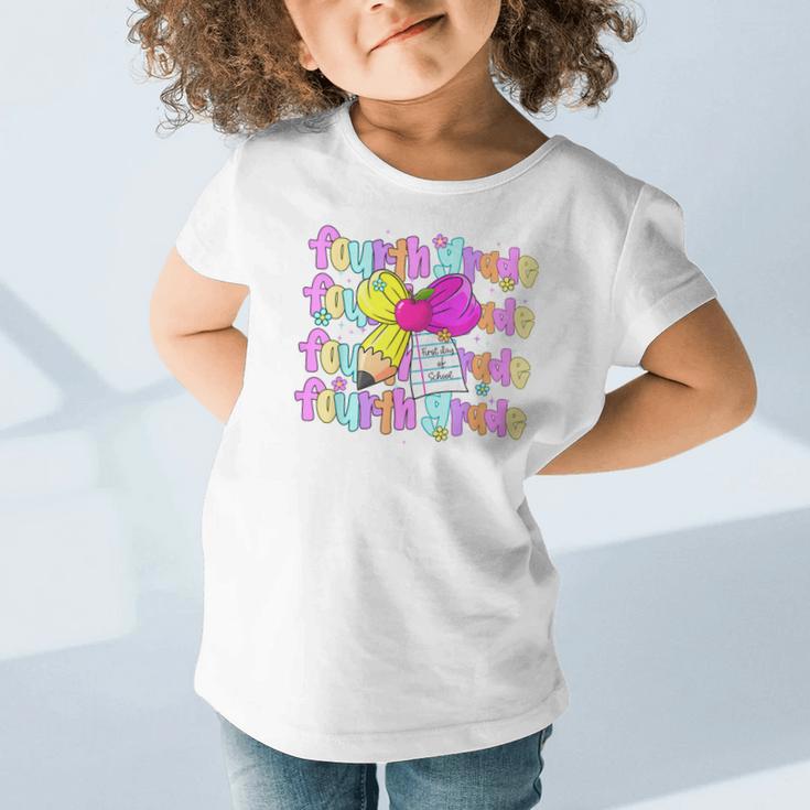 4th Grade For Girls Back To School First Day Fourth Grade Graphic Toddler T-Shirt 4th Grade For Girls Back To School First Day Fourth Grade Graphic Toddler T-Shirt
