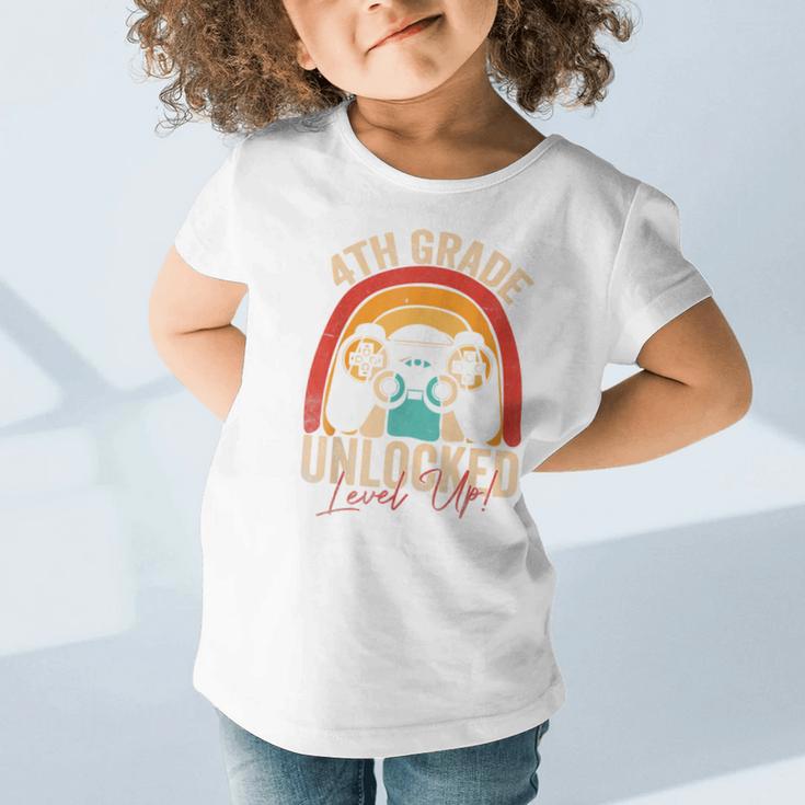 4th Grade Unlocked Level Up Gamer Back To School Fourth Graphic Toddler T-Shirt