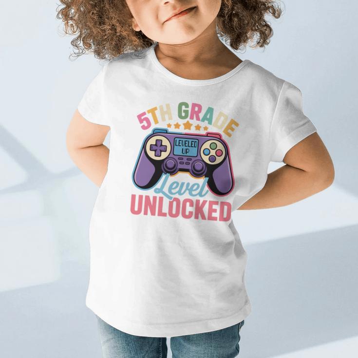 5th Grade Level Unlocked Shirt – Gamer Back To School Performance Graphic Toddler T-Shirt