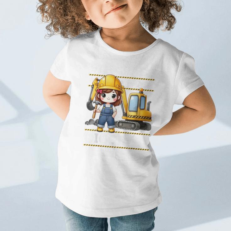 5th Grade Ready For Digging Construction Girl Back To School Graphic Toddler T-Shirt